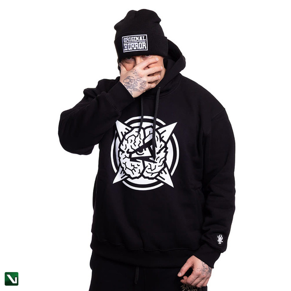 BRAINDEADFAMILIA  EYE BLUZA KAPTUR CZARNA