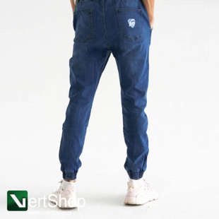 MORO SPORT Spodnie jogger Shield Slant Tag Pocket Dark Wash