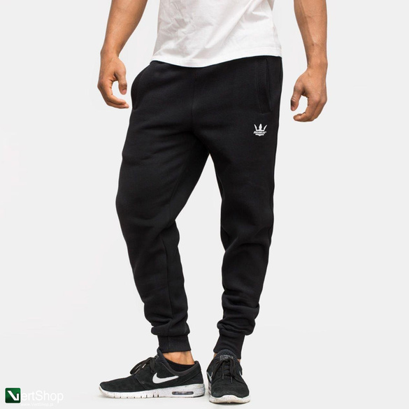 JIGGA WEAR Spodnie Dresowe Męskie Czarne Jigga Wear Haft Crown