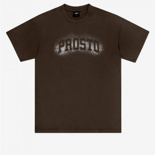 PROSTO Koszulka T-shirt Jung Dark Brown