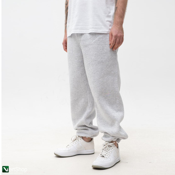 JIGGA WEAR Spodnie Dresowe Baggy Męskie Szare Jigga Wear Written Tag