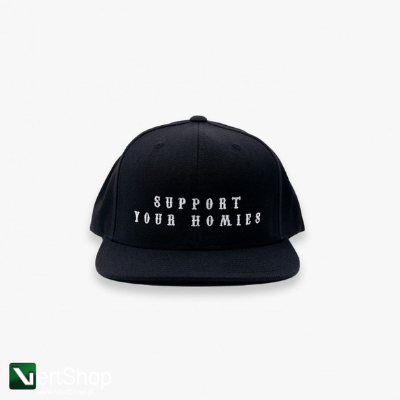 B.O.R  CZAPKA BOR SUPPORT SNAP CZARNA BORCREW