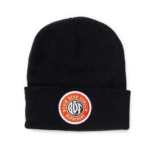 BRAINDEADFAMILIA BDF CIRCLE LOGO CZAPKA ZIMOWA CZARNA