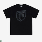 PROSTO Shield t-shirt bawełniany slim czarny