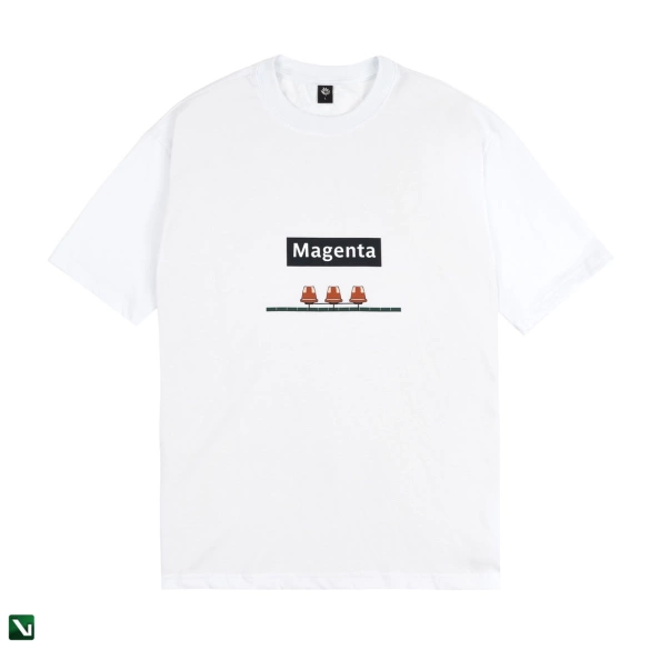 Koszulka Magenta Station Tee - White