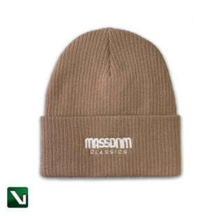 Mass DNM czapka zimowa Signature Patch Beanie beżowa