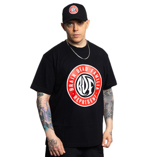 BRAINDEADFAMILIA CIRCLE LOGO T-SHIRT CZARNY