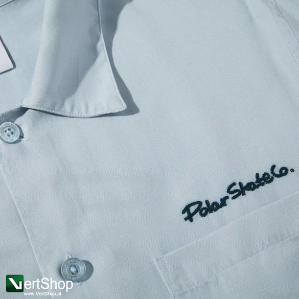 koszula Polar Dual Personality Bowling Shirt (Light Blue / Navy)