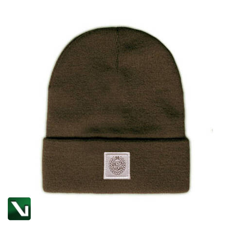 Mass DNM czapka zimowa Patch Beanie  brązowa