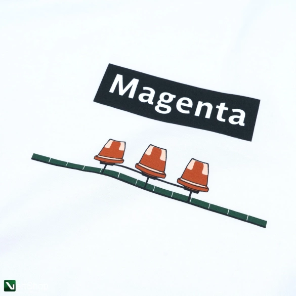 Koszulka Magenta Station Tee - White