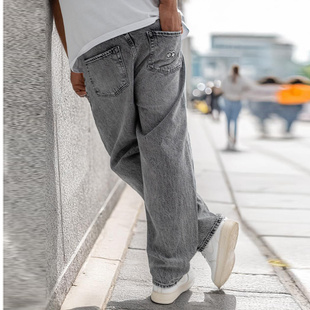 Lucky Dice LD Clothing Spodnie Jeansowe Baggy Męskie Szare Small Dice