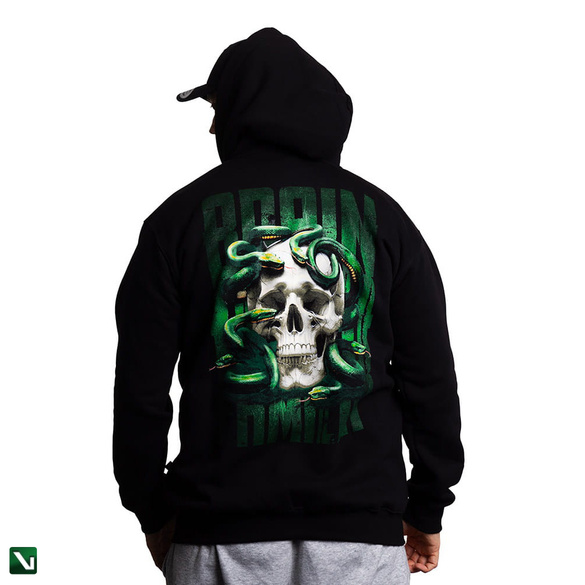 BRAINDEADFAMILIA POISON BLUZA KAPTUR CZARNA ZIP