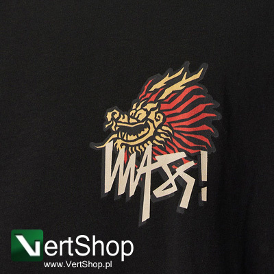 Mass Denim Koszulka Dragon T-shirt czarny