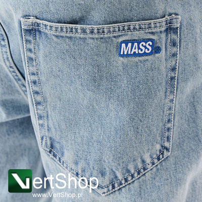 Mass DNM spodnie Box Jeans Relax Fit jasnoniebieskie