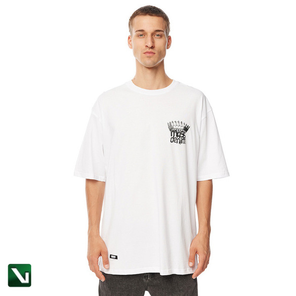 Mass Denim Koszulka Crown T-shirt biały