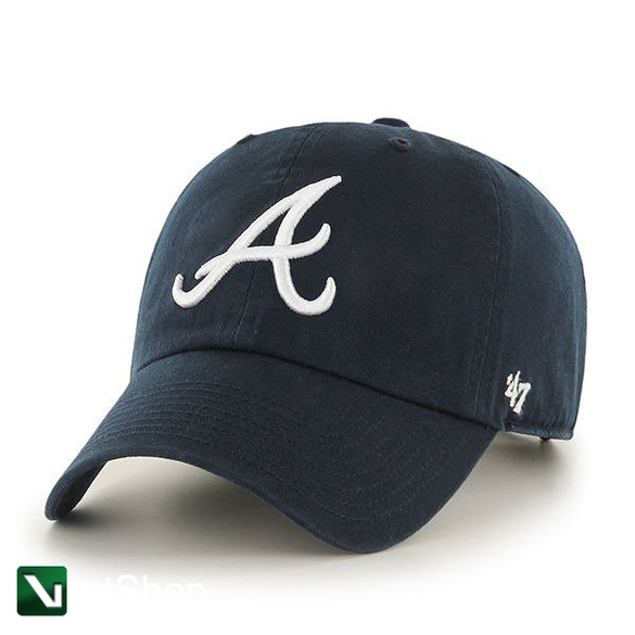 47 BRAND Czapka Atlanta Braves Clean Up 