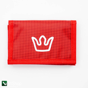 Jigga Wear Materiałowy Portfel Czerwony Simple Crown