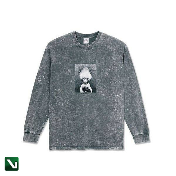 longsleeve Polar Skate Co. Acid LS Tee | Demon Child  (Grey)