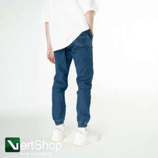 MORO SPORT Spodnie jogger Joggery Męskie Classic Stitching Ciemnoniebieskie