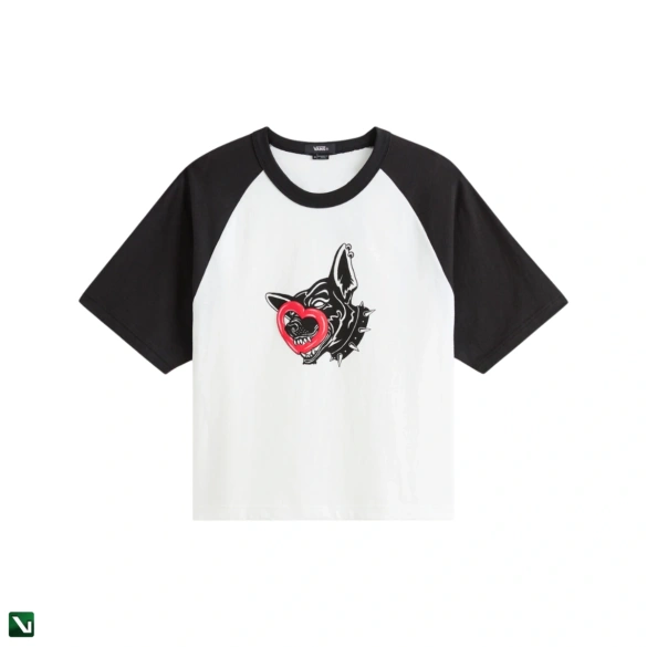 koszulka Vans Dayana Dog Face (White/Black/Red)