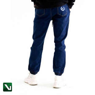 MORO SPORT Spodnie jogger Paris Laur Pocket Dark Wash