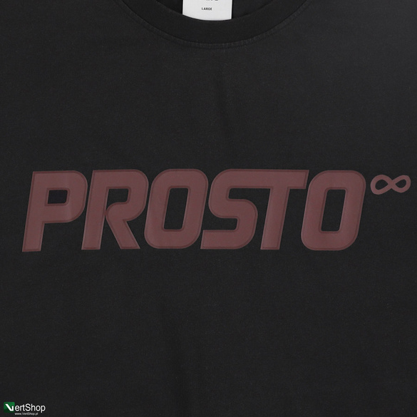 PROSTO T-shirt Big Log Washed Black