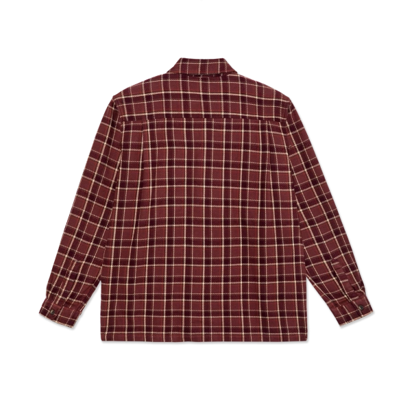 Koszula Polar Mike LS Shirt | Flannel (Oxblood Check)