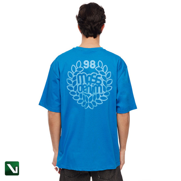 Koszulka Mass Denim Base Back T-shirt  niebieski