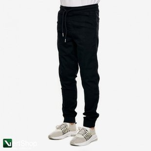 B.O.R Spodnie jogger SKIN FIT jeans black