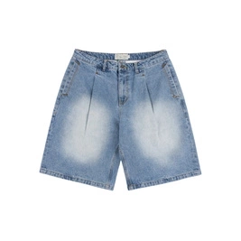 Szorty Dime Pleated Denim Shorts blue washed