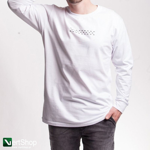 SMOKESTORY • Longsleeve MINI LOGOS biały