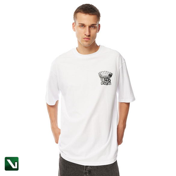 Mass Denim Koszulka Crown T-shirt biały