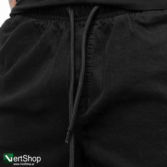 JIGGA WEAR Spodnie Jeansowe Jogger Ze Ściągaczem Męskie Czarne Jigga Wear Crown