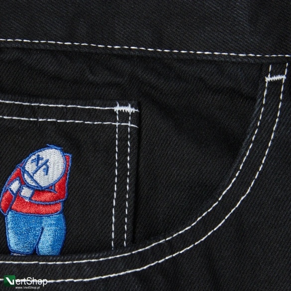 Spodnie Polar Big Boy Pants OG Logo (Black/ White Stitching)