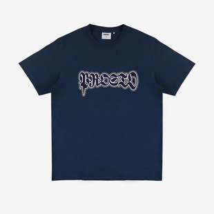 PROSTO Graffiti t-shirt bawełniany granatowy