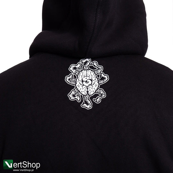 BRAINDEADFAMILIA  BONES BLUZA KAPTUR CZARNA