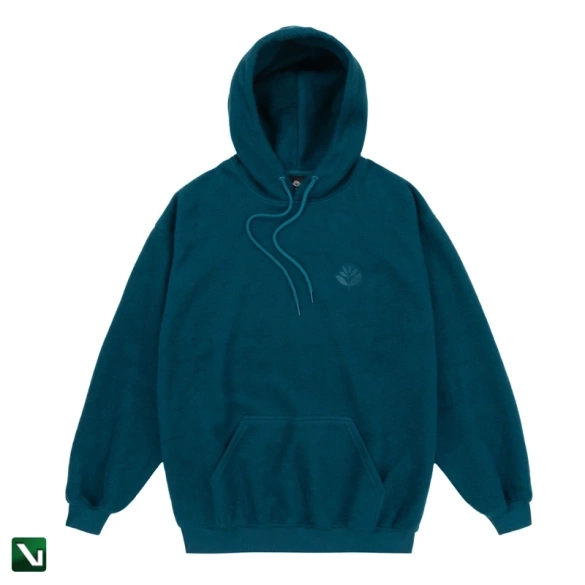 Bluza Magenta Patch hoodie petrol blue