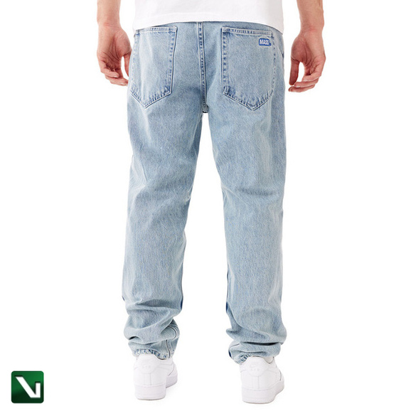 Mass DNM spodnie Box Jeans Relax Fit jasnoniebieskie