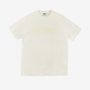 PROSTO T-shirt Big Log Washed  Off-White