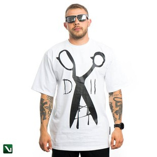 DEMONOLOGIA Nożyczki T-shirt Biało/czarny