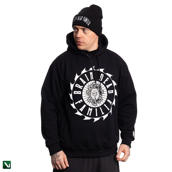 BRAINDEADFAMILIA  SPROCKET BLUZA KAPTUR CZARNA