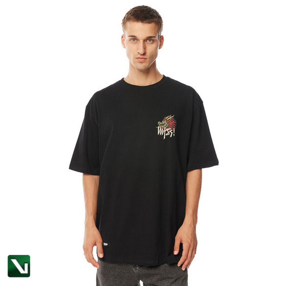 Mass Denim Koszulka Dragon T-shirt czarny