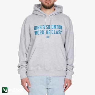 B.O.R BLUZA Z KAPTUREM BOR HIGH FASHION FOR WORKING CLASS SZARA BORCREW