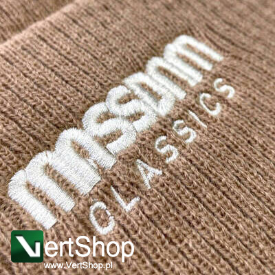 Mass DNM czapka zimowa Signature Patch Beanie beżowa