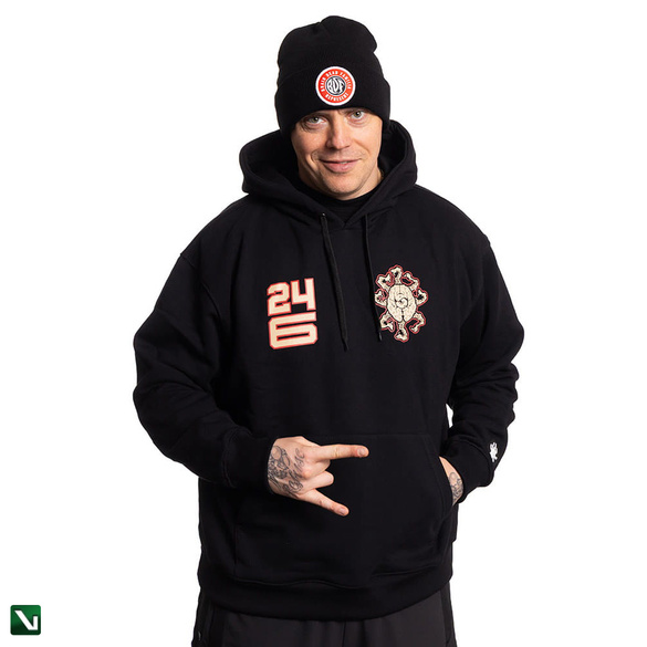 BRAINDEADFAMILIA  246 OŚMIORNICA BLUZA KAPTUR CZARNA