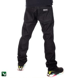 BRAINDEADFAMILIA THE EYE SPODNIE JEANSOWE CZARNE