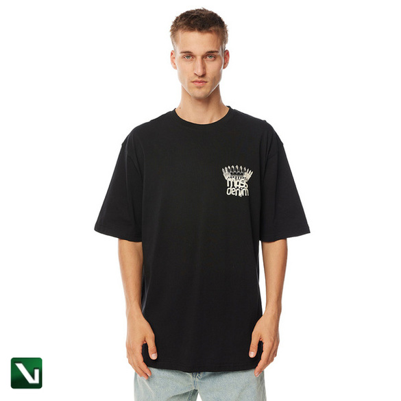Mass Denim Koszulka Crown T-shirt czarny