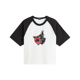 koszulka Vans Dayana Dog Face (White/Black/Red)