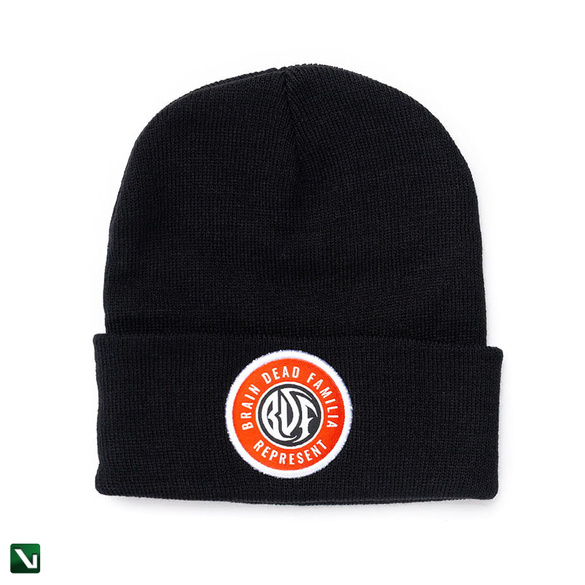 BRAINDEADFAMILIA BDF CIRCLE LOGO CZAPKA ZIMOWA CZARNA