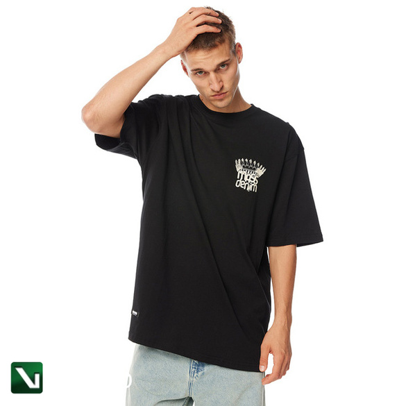 Mass Denim Koszulka Crown T-shirt czarny